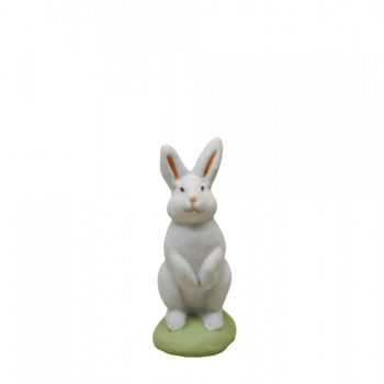 Santon Lapin droit gris 6-7 cm 