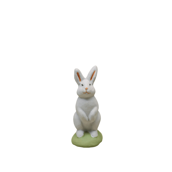 Santon Lapin droit gris 6-7 cm 