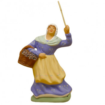 Santon Cueilleuse d'olives 6-7 cm Santon Cueilleuse d'olives 6-7 cm