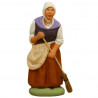 Santon Femme au balai 6-7 cm