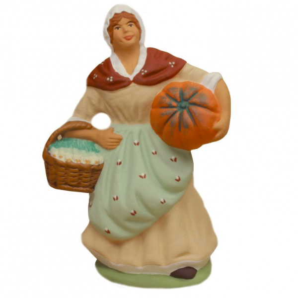 Santon Femme à la courge 6-7 cm Santon Femme à la courge 6-7 cm