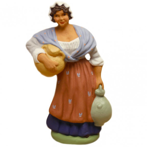 Santon Femme aux cruches 6-7 cm Santon Femme aux cruches 6-7 cm