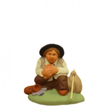 Santon Petit Berger qui a mal aux pieds 6-7 cm Santon Petit Berger qui a mal aux pieds 6-7 cm