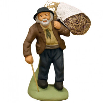 Vieil homme au baluchon de foin 6-7 cm Vieil homme au baluchon de foin 6-7 cm