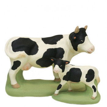 Vache tache noire 9 cm 