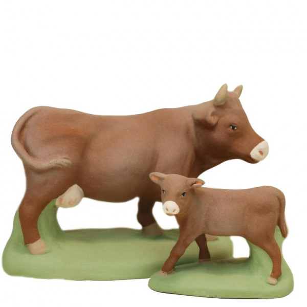 Vache brune 9 cm 