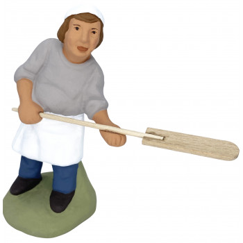 Santon boulanger qui enfourne 6-7 cm Santon boulanger qui enfourne 6-7 cm