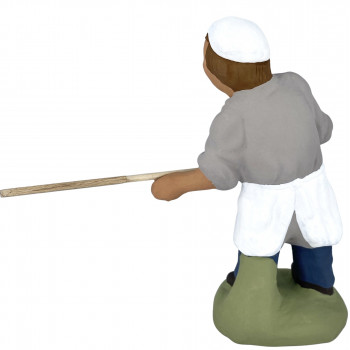 Santon boulanger qui enfourne 6-7 cm Santon boulanger qui enfourne 6-7 cm