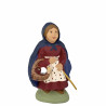 Santon petite promeneuse 6-7 cm 